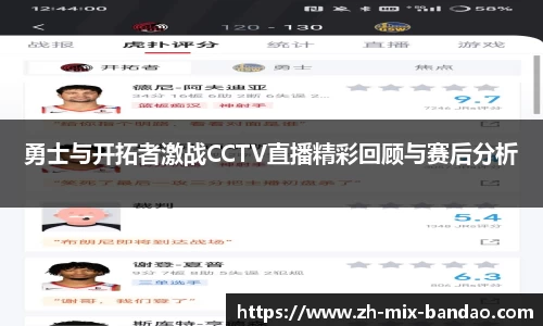勇士与开拓者激战CCTV直播精彩回顾与赛后分析